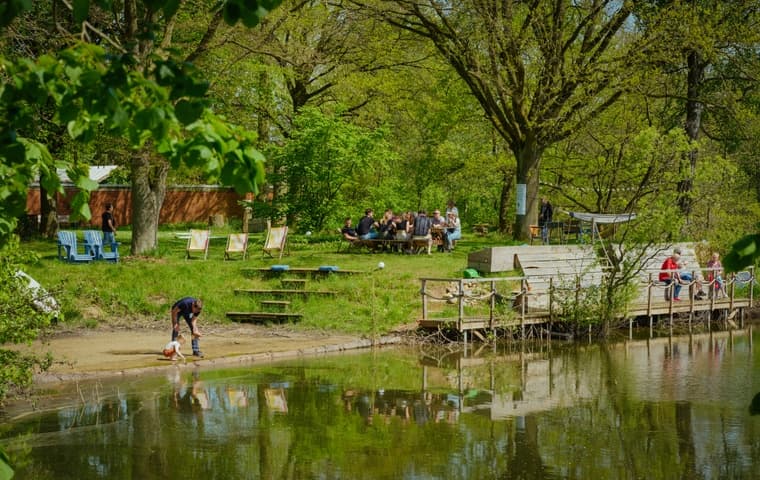 Idyllischer Team Hof mit eigenem See in Niedersachsen