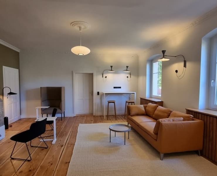 Fireplace room + Library