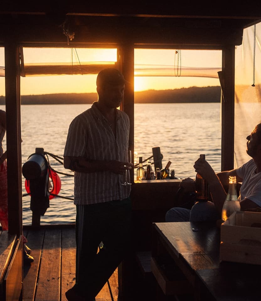 Boat ride on the lake