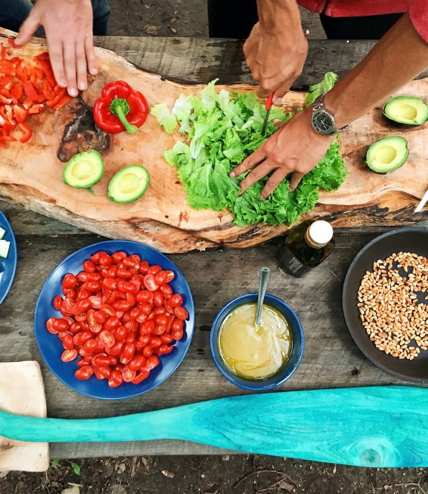 Cooking evening together