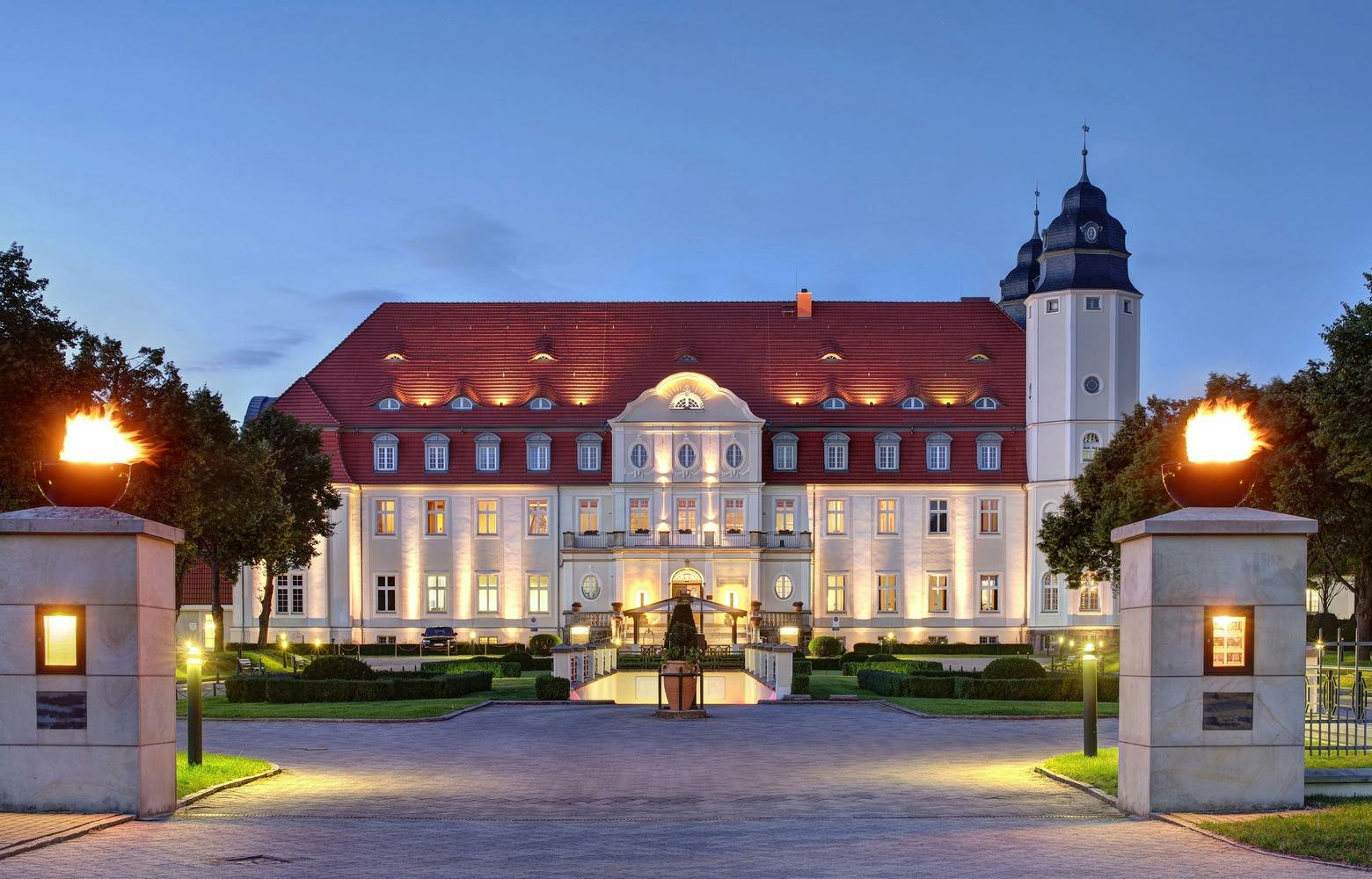 Exclusive castle hotel at Mecklenburg's lake landscape