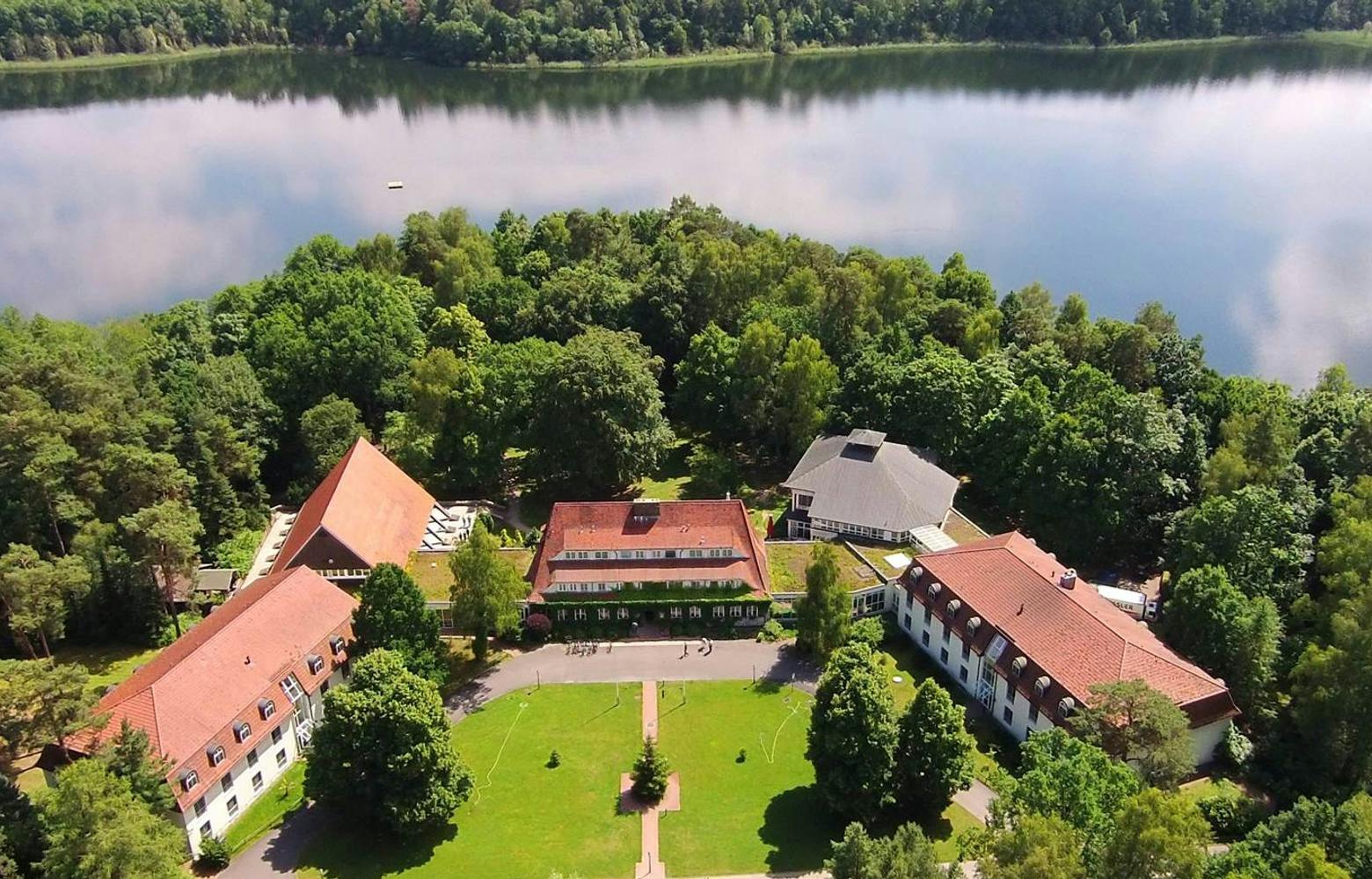 Historic lakeside hotel hidden in the forest