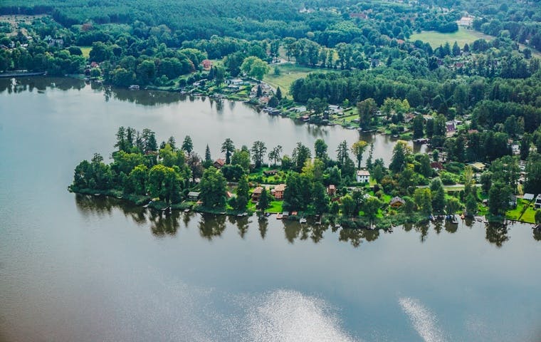 Art noveau villa by a lake amidst Brandenburgs idyll